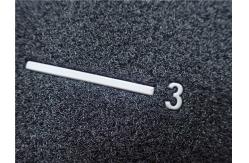 China Eco - Friendly Black Velcro Custom Hook And Loop Gray TPU Logo Clothing Patch supplier