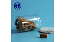 China 300# 360ml Clear Plastic Cans For Dry Fruit Vegetable Round Easy Open supplier