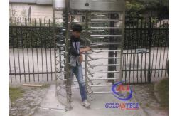 China Brushed Stainless Steel Full Height Gate Qr Code Scanner Pedestrian Channel Management supplier