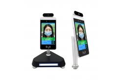 China Desk Mounted F2.4 Aperture Face Recognition Infrared Thermometer supplier
