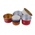 Gold Foil Disposable Paper Bowl Packing Box Aluminum Foil Takeaway Bowl for sale