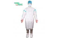 China Excellent Resistance Hospital PP PE Disposable Isolation Gown With Seam Tape supplier