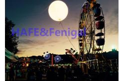 China Activity Lighting Moon Balloon Lights LED 4 X 500w DMX512 Remote Control supplier