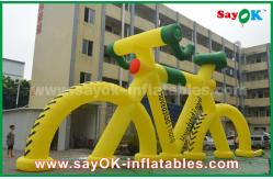 China Outdoor Promotional Inflatable Model Bicycle for Advertising with Print supplier