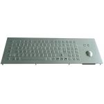 Stainless Steel Industrial Keyboard With Trackball and numeric and FN keys
