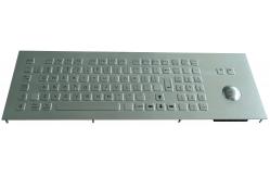 China Stainless Steel Industrial Keyboard With Trackball and numeric and FN keys supplier