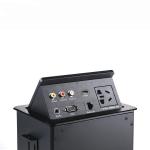Meeting Table Pop Up Power Socket Box Hides The Desktop Multimedia Connection for sale