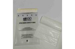 China Ai650 Biohazard Specimen Bags With Specimen Logo Printing Self Adhesive Seal supplier