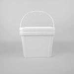 1 Gallon 3.5L Rectangular Square Plastic Bucket For Chemicals