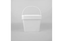 China 1 Gallon 3.5L Rectangular Square Plastic Bucket For Chemicals supplier