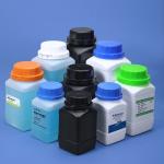 Translucent White Wide Mouth Square Empty Plastic Bottles 500ml OEM for sale