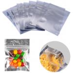 Metalized resealable Foil Plastic Packaging Bag pouch Clear Front Moisture Proof for sale
