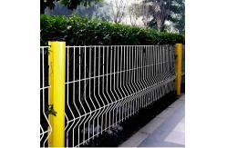 China Yellow V Mesh Security Fence Hot Dipped Galvanized Metal Fence Panels supplier