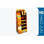 Custom Cardboard Floor Display Stands For Food Promotion , 100% Recyclable for sale