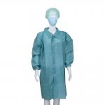 Non Woven Fabric/SMS/Tyvek Velcro Lab Coat Medical Disposable Work Clothes