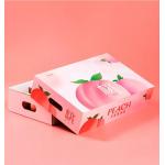 Corrugated Board Fruit Packaging Boxes Varnishing Apple Packing Boxes