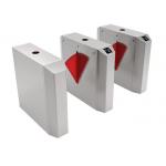 Face Recognition IP44 45W Pedestrian Entrance Flap Barrier