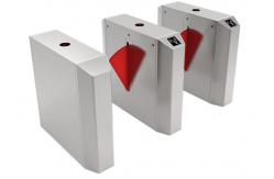 China Face Recognition IP44 45W Pedestrian Entrance Flap Barrier supplier