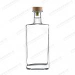 China Screen Printing Glass Liquor Bottle For Nordic Rum Whisky Vodka manufacturer