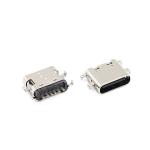 6 Pin USB Type C Connectors Socket PCB Sinking Plate Female 0.8MM 3.1mm for sale