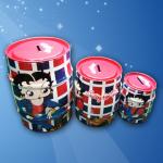 Paintable Gift Tin Cans Waterproof Christmas Cylinder for sale