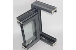 China Typhoon Resistant Balcony Push Pull Windows Aluminum System Broken Bridge Profile supplier