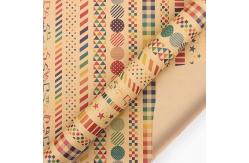 China Kraft Paper Gift Wrap Paper Roll Inkjet Printing Technology supplier