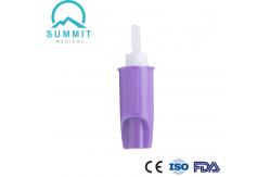 China Soft Touch Retractable Lancet Device with Pressure Activation 30G 1.4mm Purple supplier