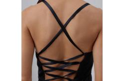 China Women Silk Slip Dress Elegant Customized Asymmetric Backless Dresses supplier
