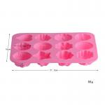 Reusable Nonstick Silicone Baking Molds With 12 Different Shape