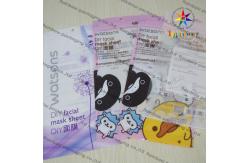 China Stylish PVC Plastic Cosmetic Packaging Bag With 1 Clear Side And Printing supplier