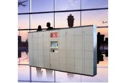 China Airport Train Station Baggage Locker With Credit Card Payment And Advertising Screen supplier
