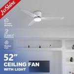 Modern 2-in-1 Ceiling Fan with Optional LED Light DC Motor ABS Blades for sale