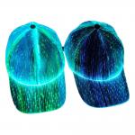 Fiber Optic Luminous LED Baseball Hats USB Rechargeable 7 Glowing Lights for sale