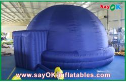China Blue Inflatable Planetarium Dome Projection Cloth For Teaching supplier