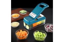 China Blue Vegetable Mandoline Chopper Slicer Shredder Household Kitchen Tools supplier