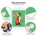 4 Uniforms Careers Learning Magnetic Puzzle for Logical Thinking Training