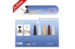 China LED 5 Blade Ceiling Fan , Living Room Quiet High Speed DC Ceiling Fan supplier
