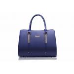 Waterproof Zippered Leather Tote Bags Solid Hand Holder Big Size With Pendant for sale