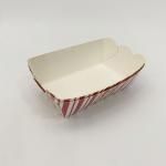 Takeaway Food Paper Trays Compostable Boat Shaped Cake Packaging Container for sale