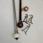 Electroplated 0.3mm 6.7m Steel Pipe Curtain Rods for sale