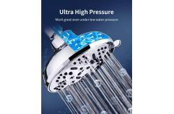 China 9 Spray 4.5 Inch Single Wall Mounted Shower Head Adjustable Ball Joint supplier