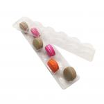 Vacuum forming 2x6 arrangement 12pcs macaron packaging tray clear PVC/PET macaron tray blister macaron pack box/tray for sale