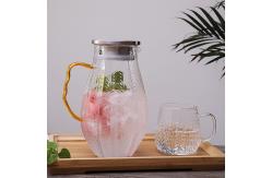 China Kitchen 1.5L Glass Water Pitcher Microwave Safe High Borosilicate Material supplier