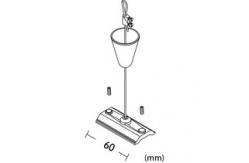 China Track Lighting Suspension Kits With Griplock Wire Rope Clamp And Cable Mounting supplier
