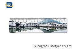 China Study Stationery 3D Lenticular Ruler Customized Shape Beautiful Scenery Pattern supplier