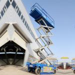 Battery Driven Scissor Lift Platform Self Propelled 230kg / 300kg Rate Loading for sale