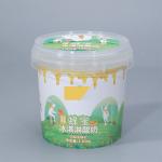 500ml PP Airtight Biscuit Cookie Jars Plastic Bucket Food Storage Containers With Lid Round for sale