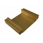 Yellow Anodized Aluminum Profiles Extruding Work , Custom Extruded Aluminum Profile