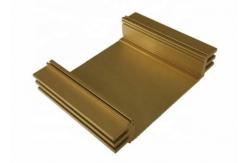 China Yellow Anodized Aluminum Profiles Extruding Work , Custom Extruded Aluminum Profile supplier